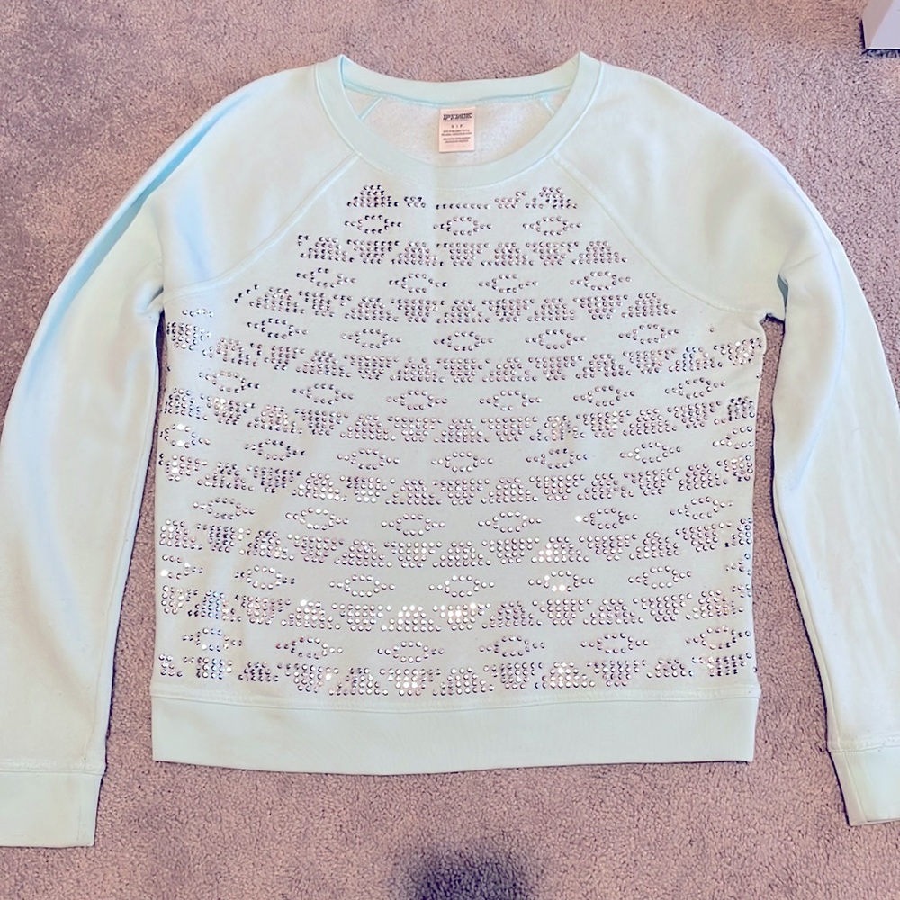 Pink gemstone sweat shirt